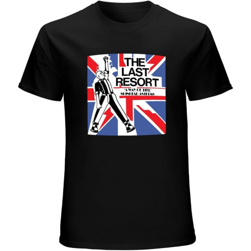 The Last Resort Mens T Shirt - Skinhead Oi Punk The Last Resort Mens T Shirt - Skinhead Oi Punk