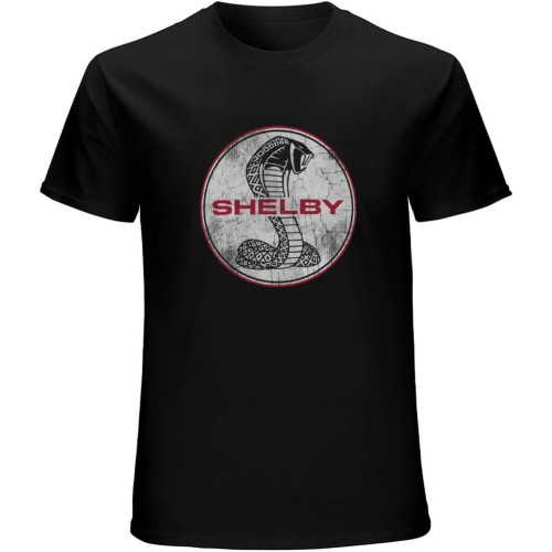 Shelby Cobra Snake Emblem Men's T Shirt Vintage Racing Sports Car Logo