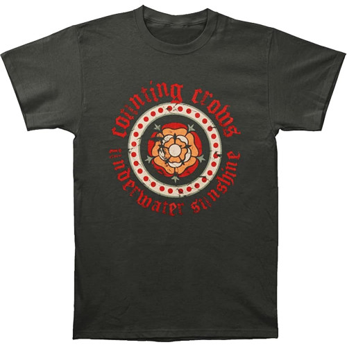 Counting Crows Men's Grey 2013 Flower Tour T Shirt Pepper
