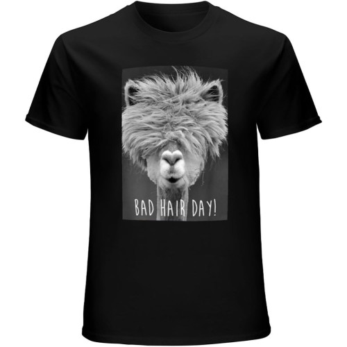 Bad Hair Day Llama Lama Hipster Funny Men T Shirt Bad Hair Day Llama Lama Hipster Funny Men T Shirt