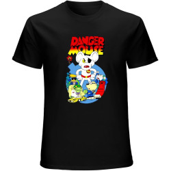 Viethands Danger Mouse Retro Japanese Short Sleeve T-Shirt for Men Viethands Danger Mouse Retro Japanese Short Sleeve T-Shirt for Men