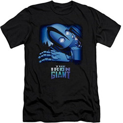 The Iron Giant and Hogarth Slim Fit Men's T Shirt The Iron Giant and Hogarth Slim Fit Men's T Shirt