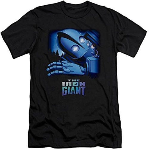 The Iron Giant and Hogarth Slim Fit Men's T Shirt The Iron Giant and Hogarth Slim Fit Men's T Shirt