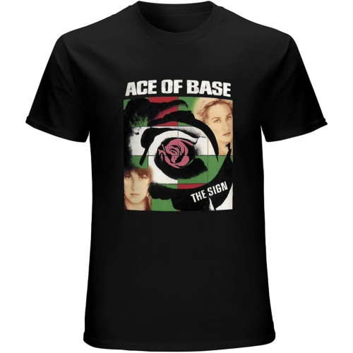 Blackwhitereddesign Pop Rock Heavy Metal Country Band Ace of Base T-Shirt Clothes for Men Men Graphic T Shirts