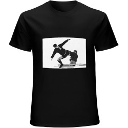 Eric Cantona Kick Unisex T-Shirt Top Black Mens Tee Eric Cantona Kick Unisex T-Shirt Top Black Mens Tee