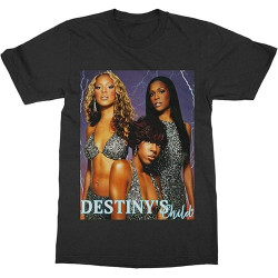 HEISHI Destiny'S Child Men T Shirt Graphic Tee Printed Top for Mens Black HEISHI Destiny'S Child Men T Shirt Graphic Tee Printed Top for Mens Black