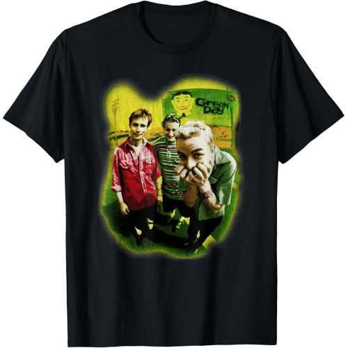 Green Day Neon Photo T-Shirt Green Day Neon Photo T-Shirt
