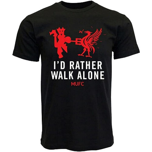 I'd Rather Walk Alone Funny Gifts for Adults Tee Top Cool Mens Men T Shirt Mens Short Sleeve Tops Black