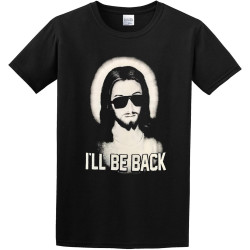 I'll Be Back Fashion Graphic Printed T-Shirt for Men