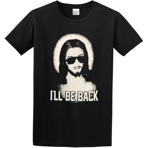 I'll Be Back Fashion Graphic Printed T-Shirt for Men