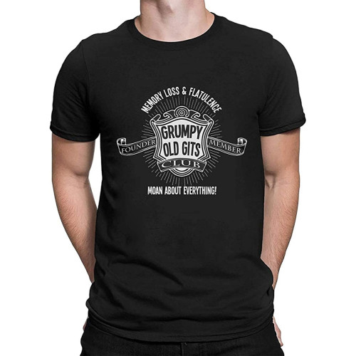 Gift for Men Grumpy Old GITS Club Moan About Everything! Novelty T Shirt Black Gift for Men Grumpy Old GITS Club Moan About Everything! Novelty T Shirt Black