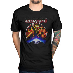 Europe The Final Countdown T-Shirt Wings of Tomorrow Walk The Earth Tee Black Europe The Final Countdown T-Shirt Wings of Tomorrow Walk The Earth Tee Black