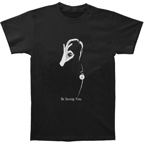 Graphic Fashion The Prisoner Be Seeing You Old Movie Men T Shirt Top Tee Black Black Graphic Fashion The Prisoner Be Seeing You Old Movie Men T Shirt Top Tee Black Black