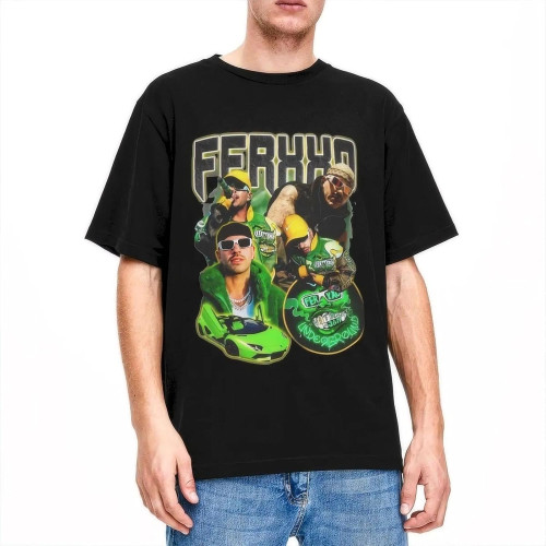Feid Ferxxo Mor Green Bootleg Merchandise Shirts Men Women Cool Pure Cotton Tees Crew Neck Short Sleeve Plus Cloth Feid Ferxxo Mor Green Bootleg Merchandise Shirts Men Women Cool Pure Cotton Tees Crew Neck Short Sleeve Plus Cloth