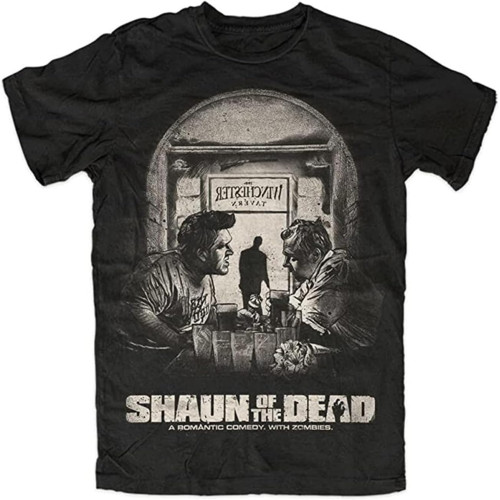 Shaun of The Dead T-Shirt Winchester Tavern Cornetto Horror Zombie Men' Short-Sleeved T-Shirt Shaun of The Dead T-Shirt Winchester Tavern Cornetto Horror Zombie Men' Short-Sleeved T-Shirt