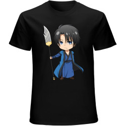 Akatsuki no Yona Men's T-Shirt Men Unisex Tee Black Akatsuki no Yona Men's T-Shirt Men Unisex Tee Black