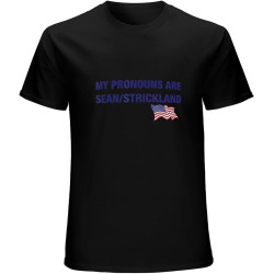 Men's My Pronouns are Sean Strickland T-Shirt Black Men's My Pronouns are Sean Strickland T-Shirt Black