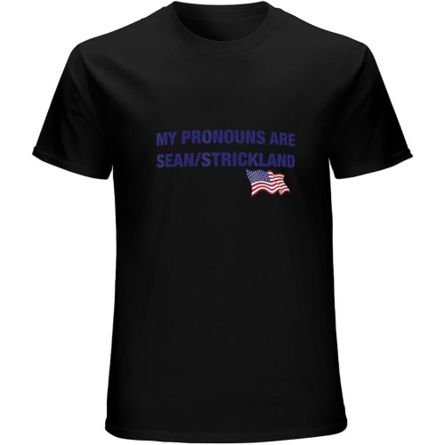 Men's My Pronouns are Sean Strickland T-Shirt Black