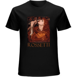 Joan of Arc by Dante Gabriel Rossetti T-Shirt Unisex Gift Men's Tees Black Joan of Arc by Dante Gabriel Rossetti T-Shirt Unisex Gift Men's Tees Black