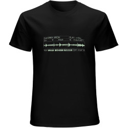 Mens Amen Break Waveform T Shirt Drum Jungle Sample Tee8161 Black