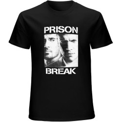 Prison Break Wentworth Miller and Dominic Purcel T-Shirt for Men Summer Short Sleeve Cotton Plus Size Custom Team Tee 4XL 5XL 6X Black Prison Break Wentworth Miller and Dominic Purcel T-Shirt for Men Summer Short Sleeve Cotton Plus Size Custom Team Tee 4XL 5XL 6X Black