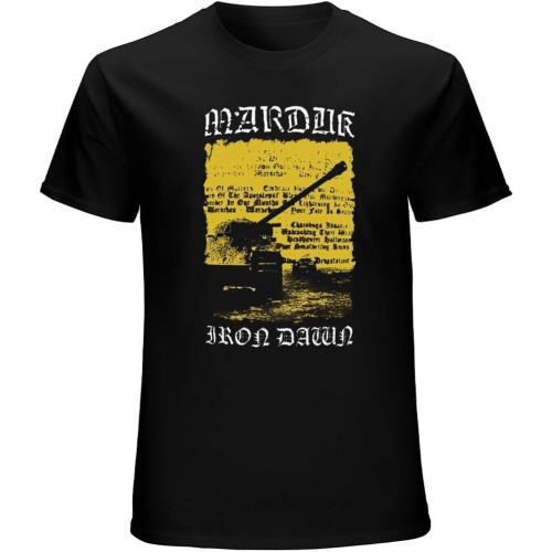 Men's Marduk - Iron Dawn T-Shirt, Front & Back Print Black Men's Marduk - Iron Dawn T-Shirt, Front & Back Print Black