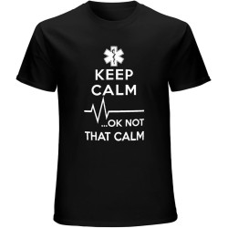 Men's Keep Calm Paramedic T-Shirt Funny Gift for Paramedic Black