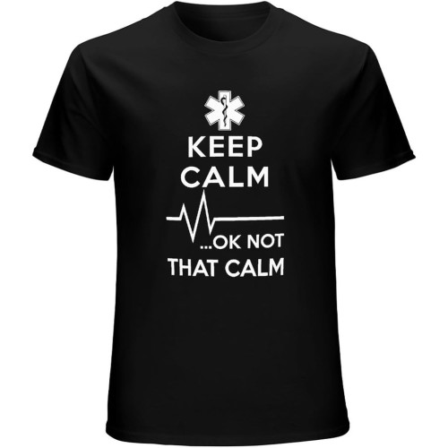 Men's Keep Calm Paramedic T-Shirt Funny Gift for Paramedic Black Men's Keep Calm Paramedic T-Shirt Funny Gift for Paramedic Black