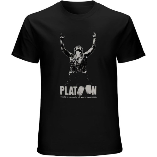 Men's Platoon Movie Poster T Shirt Black Men's Platoon Movie Poster T Shirt Black