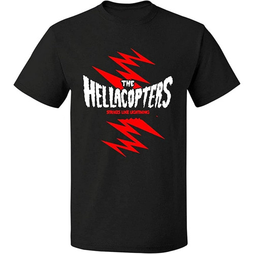 The Hellacopters Music T-Shirt Black Tee Unisex Mens Shirt The Hellacopters Music T-Shirt Black Tee Unisex Mens Shirt