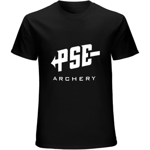 Summer-PSE-Huntinger-Archery-Men-T-Shirt-Fashion-Outdoor-Breathable-Cotton-Loose-Tee-Shirts-Casual-Men Black