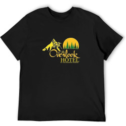 Overlook Hotel Unisex T-Shirts Graphic Print Mens Black Tee Shirt Overlook Hotel Unisex T-Shirts Graphic Print Mens Black Tee Shirt