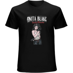Anita Blake Unisex T-Shirts Graphic Print Mens Black Tee Shirt Anita Blake Unisex T-Shirts Graphic Print Mens Black Tee Shirt