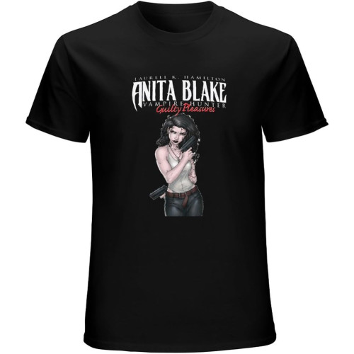 Anita Blake Unisex T-Shirts Graphic Print Mens Black Tee Shirt