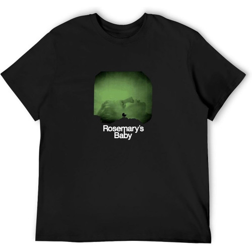 Rosemarys Baby Horror Unisex T-Shirts Graphic Print Mens Black Tee Shirt Rosemarys Baby Horror Unisex T-Shirts Graphic Print Mens Black Tee Shirt