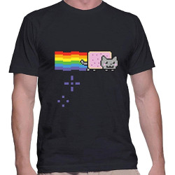 Men's Nyan Cat Rainbow Funny Shirt Shirt