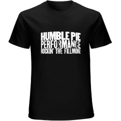 Humble Pie-Live at The Fillmore Unisex T-Shirts Graphic Print Mens Black Tee Shirt Humble Pie-Live at The Fillmore Unisex T-Shirts Graphic Print Mens Black Tee Shirt