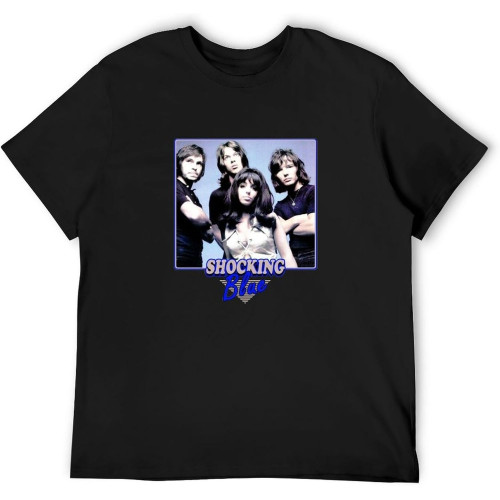 Shocking Blue 60S Dutch Alt Rock Venus Music Fan Unisex T-Shirts Graphic Print Mens Black Tee Shirt Shocking Blue 60S Dutch Alt Rock Venus Music Fan Unisex T-Shirts Graphic Print Mens Black Tee Shirt