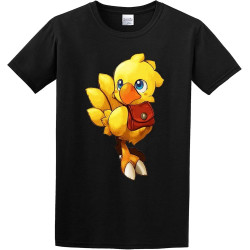 Men' Chocobo Mystery Dungeon Chocobo T-Shirt Print Tees Short Sleeve O Neck