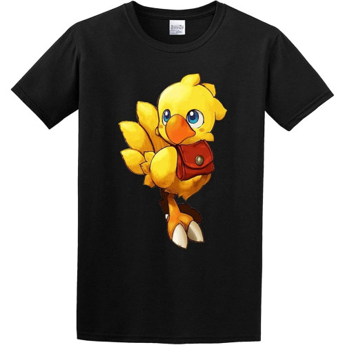 Men' Chocobo Mystery Dungeon Chocobo T-Shirt Print Tees Short Sleeve O Neck Men' Chocobo Mystery Dungeon Chocobo T-Shirt Print Tees Short Sleeve O Neck