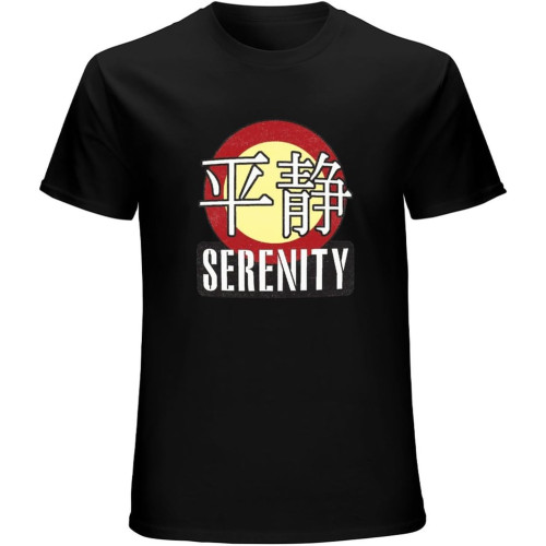 Serenity Patch Movie Tv Blue Sun Joss Whedon Firefly Unisex T-Shirts Graphic Print Mens Black Tee Shirt Serenity Patch Movie Tv Blue Sun Joss Whedon Firefly Unisex T-Shirts Graphic Print Mens Black Tee Shirt