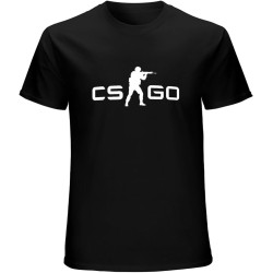 Cs Go Gamers Unisex T-Shirts Graphic Print Mens Black Tee Shirt