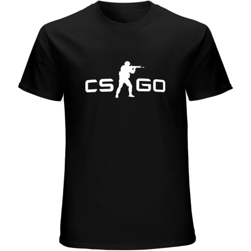 Cs Go Gamers Unisex T-Shirts Graphic Print Mens Black Tee Shirt
