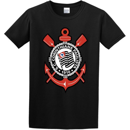 Man' Round Neck Sport Club Corinthians Paulista Sports T-Shirt Man' Round Neck Sport Club Corinthians Paulista Sports T-Shirt