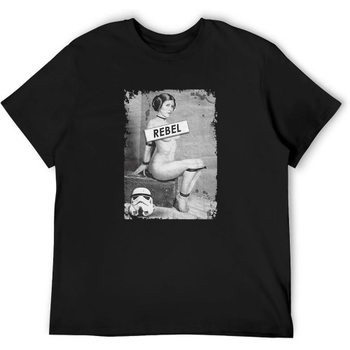 Leia Rebel Unisex T-Shirts Graphic Print Mens Black Tee Shirt Leia Rebel Unisex T-Shirts Graphic Print Mens Black Tee Shirt