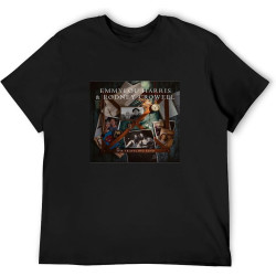 Emmylou Harris and Rodney Crowell The Traveling Kind Unisex T-Shirts Graphic Print Mens Black Tee Shirt Emmylou Harris and Rodney Crowell The Traveling Kind Unisex T-Shirts Graphic Print Mens Black Tee Shirt