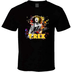 Men's T Rex - Marc Bolan 1 Black T Shirt Men's T Rex - Marc Bolan 1 Black T Shirt