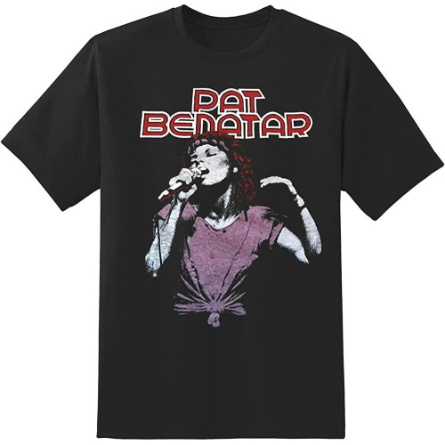Pat Benatar Mens T Shirt Black Pat Benatar Mens T Shirt Black