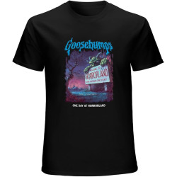 Men's Goosebumps R.L. Stein Welcome to Horrorland Retro Men T Shirt Tee Men's Goosebumps R.L. Stein Welcome to Horrorland Retro Men T Shirt Tee