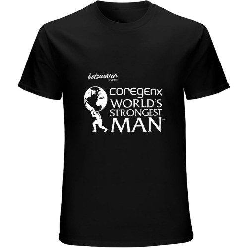 Worlds Strongest Man 2017 Replica - X - Mf - Eddie Hall Wsm Short Sleeve T-Shirt Black